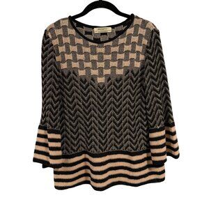 Aldo Martins Cream and Black Sweater U.S. Size 8